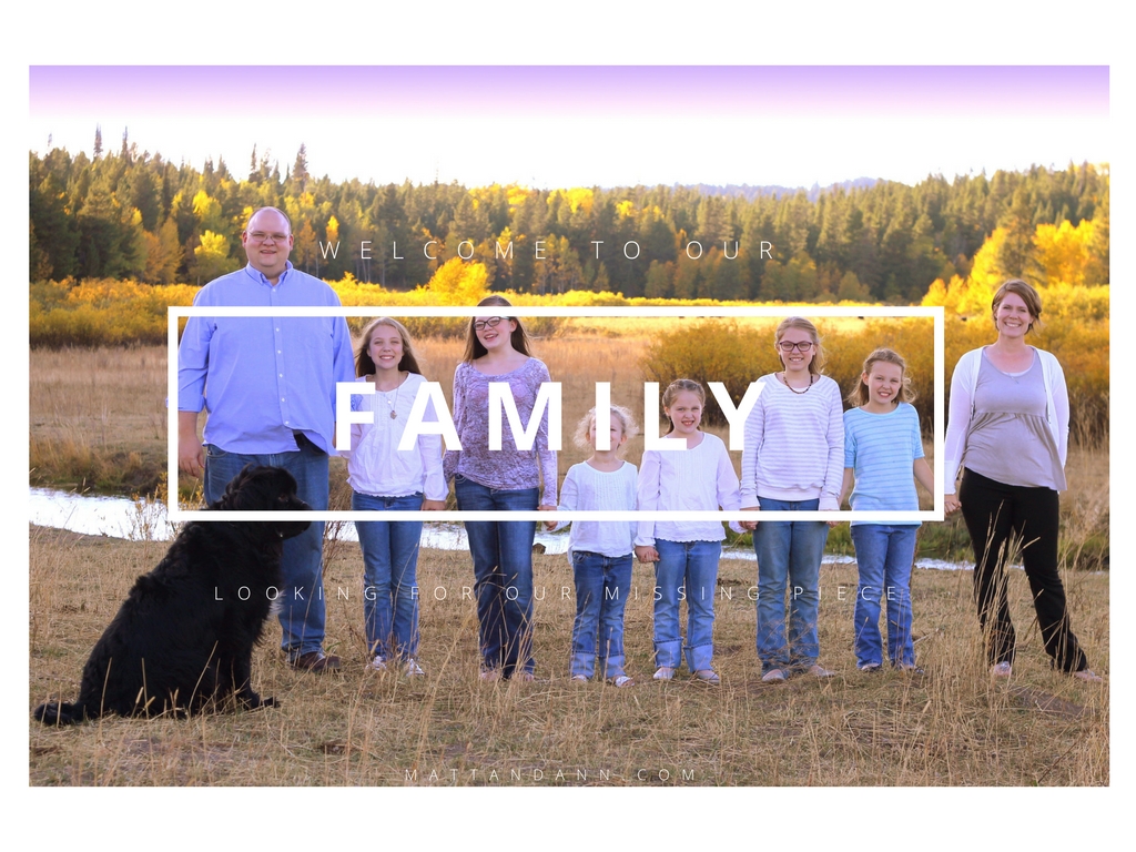 Our family Our family...missing someone!